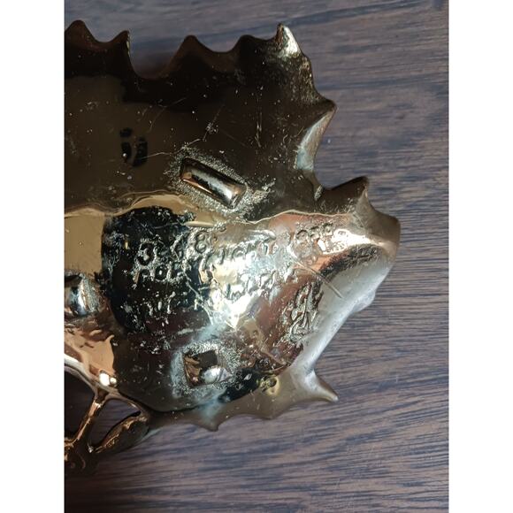 Vintage Metalcrafters Brass Leaf Dish 1950s - Picture 6 of 6